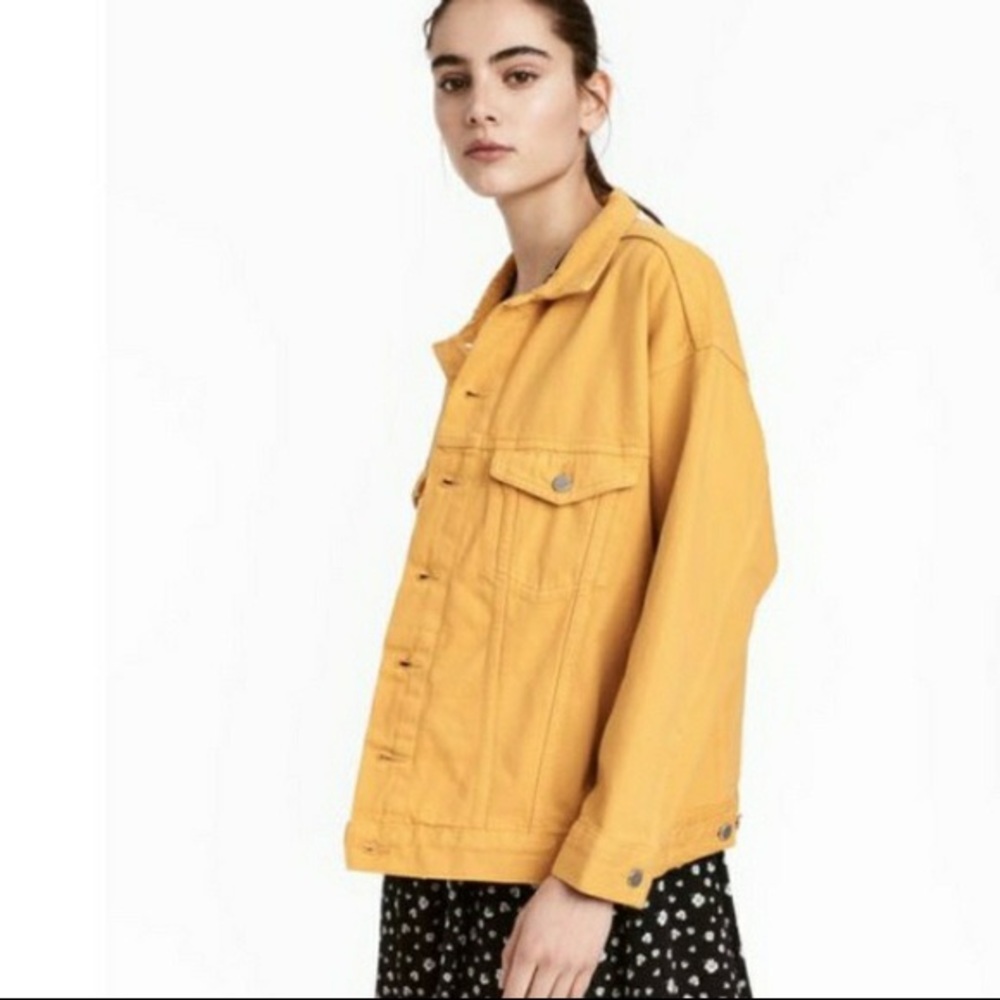 Mustard Yellow Denim Jacket NWOT